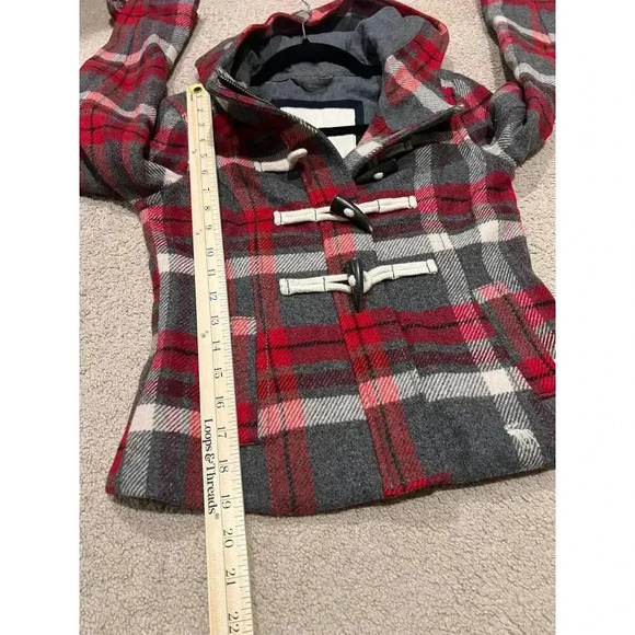 Abercrombie Girls Plaid Coat - Size Medium - Picture 7 of 7